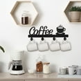 thumbnail image 4 of Aonity Creative Coffee Cup Rack Wrought Iron Mug Rack Kitchen Cup Storage, Coffee Bar Decorative Sign Coffee Cup Holder Wall Mounted Coffee Sign Mug Holder Mug Storage Coffee Sign, 4 of 5