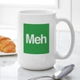 thumbnail image 6 of CafePress - Meh Element - 15 oz Ceramic Large White Novelty Mug, 6 of 6