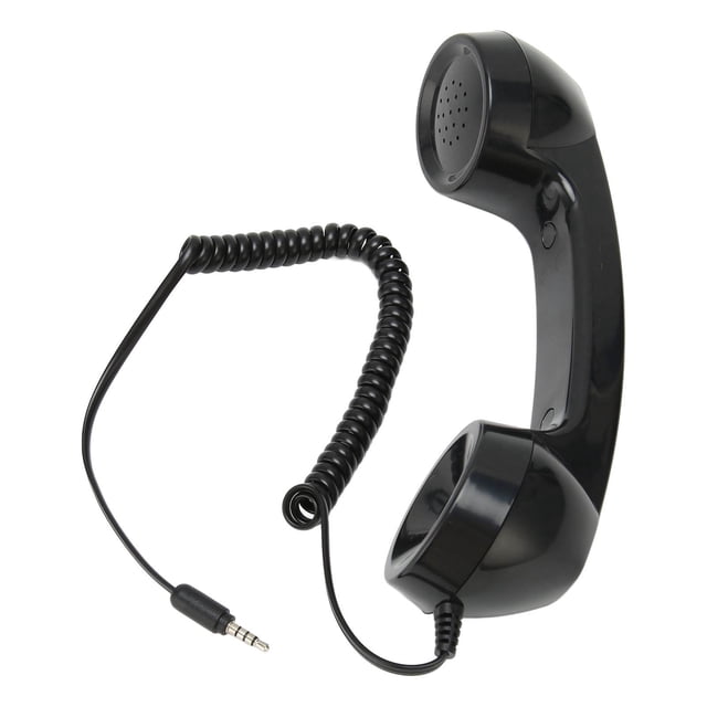 Retro Phone Handset Landline Phone for Home with Cord One Touch Multifunction Radiation Proof Handheld Cell Phone Receiver for Mobile Phones Computers