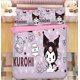 thumbnail image 1 of Juego de ropa de cama con dibujos animados de Anime Sanrio Kawaii Kuromi, edredón, funda de almohada, ropa de cama para niños, 1 of 4