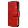 thumbnail image 6 of Allytechgroup Wallet Case for Samsung Galaxy S24, 9 Cards Slots Flip Stand RFID Blocking Bumper Shockproof Vintage PU Leather Phone Case Cover for Galaxy S24, Red, 6 of 14