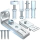 thumbnail image 3 of Kit de reparación de herrajes para puertas plegables - Incluye soportes superior e inferior, pivotes y rueda guía - Reparación de puertas, 3 of 3