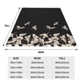 thumbnail image 3 of Balery Japanese White Cranes Manta de Felpa Suave y Acogedora – Cobija de Franela Aterciopelada para Cama, Lavable y Cálida para Sofá, Mascotas, Transpirable-60"x50", 3 of 7