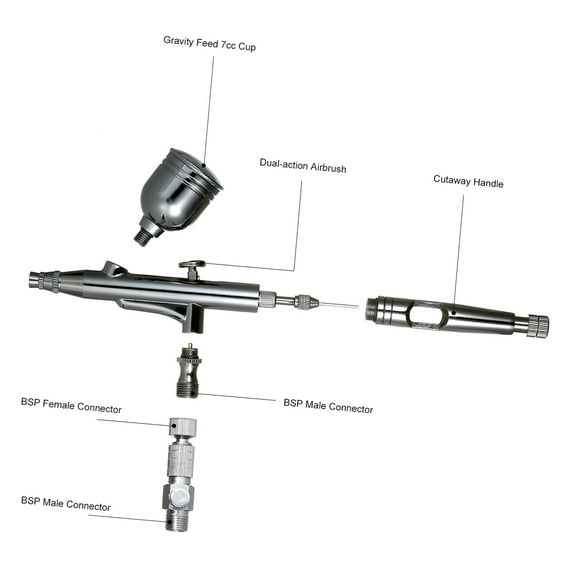 Nishore Tools,Body Nail Air Brush 0.2/0.3/0.5mm 9cc Art Craft Paint Airbrush Kit Set Kit Set Feed Craft Paint Model Air Brush 0.2/0.3/0.5mm Car Art Craft Paint Model Body Model Body Nail Dsfen