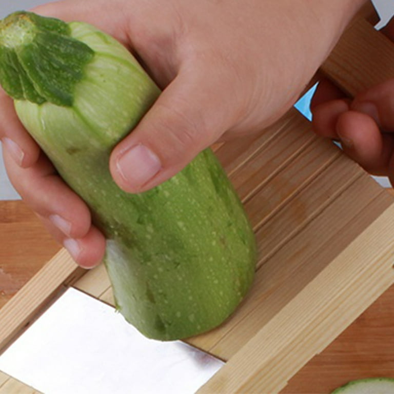 Traditional Wooden Cabbage Shredder Slicer Hand Guard Finely