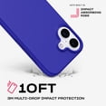 thumbnail image 3 of Funda de teléfono Tech21 eVolite para iPhone 16 ultradelgada, azul, 3 of 5