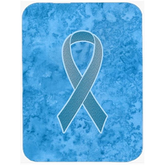 Carolines Treasures AN1206LCB 15 H x 12 L In. Blue Ribbon for Prostate Cancer Awareness Glass Cutting Board- Large Size