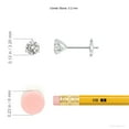 thumbnail image 3 of ANGARA Natural Diamond Martini Stud Earrings in 14K White Gold for Women (Size-3.2mm| Color-I-J| Clarity-I1-I2) | April Birthstone, Anniversary, Jewelry Gift for Women | Natural Diamond Earrings, 3 of 9