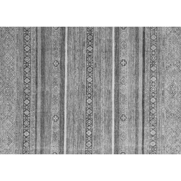 Ahgly Company Indoor Rectangle Oriental Gray Modern Area Rugs, 2' x 3'