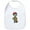 Cloud White, variant on - Scary Zombie T Shirt - Cute Cotton Cloth Baby Bib, Toddler Bib