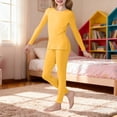 thumbnail image 2 of Mercatoo Thermal Underwear for Kids 2 Piece Slim Long Sleeve Shirt and Leggings Set Girls Boys 𝐒tretch Winter Base Layer, 2 of 8