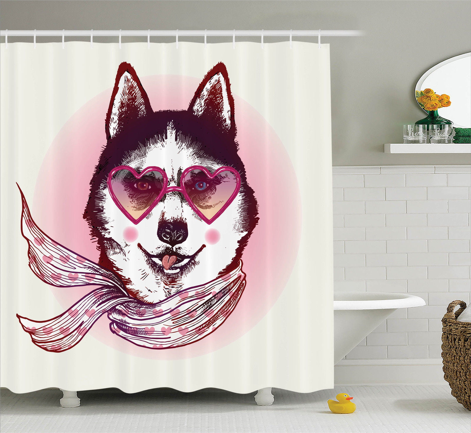 Details about   Animals Dog Lion Extra Long Art Decor Shower Curtain Waterproof Polyester Fabric 