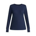 thumbnail image 5 of Time and Tru Women's Thermal Tee with Long Sleeves, Size XS-XXXL, 5 of 5