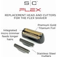 thumbnail image 3 of Cabezal Y Cuchillas De Repuesto Para Flex Shaver Stylecraft, 3 of 6