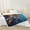 Blue Golden Orange, variant on Erosebridal Sea Shark Fleece Blanket 90x90,Ocean Wildlife Throw Blanket for Couch,Underwater World Decor