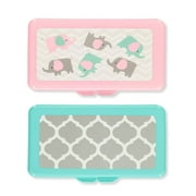 Playtex 2-Pack Wipes Travel Case - green/pink, one size