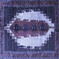 thumbnail image 1 of Ahgly Company Indoor Square Persian Blue Traditional Area Rugs, 7' Square, 1 of 4
