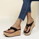 thumbnail image 1 of Sandalias de cuña impermeables con plataforma de color sólido de verano para mujer, zapatos de mujer Wmkox8yii ytu4099, 1 of 6