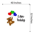thumbnail image 4 of Teddy Bear I Am, You Can Do Anything Mother Mom Mommy YaYa Nana Girls Love Beautiful Crown Prince Unicorns Royalty Sweet Dreams Decorating Holiday Gift Ideas Wall Decal Sticker - Size: 40 In X 32 In, 4 of 5