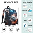 thumbnail image 3 of Sports-Themed Students Backpack with Soccer and Baseball Prints - Comfortable Dual Shoulder Support, Lightweight, Durable, 3 of 5