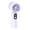 01-PurpleD, variant on SHENGXINY Portable Fan Handheld Fan High Speed Digital Display Handheld Fan USB Rechargeable Quiet Mini Portable Cooling Fan for Office Travel Outdoor Daily Use