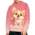 thumbnail image 5 of DISNIMO Corgi Hoodies for Kids Heart Hoodie Sweatshirts for Girls 6-7 Hoodies Sweatshirt Pullover Kids Boys Streetwear Hoodie with Print Clothes for Children Girl Long Sleeve Hoodie, 5 of 7