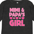 thumbnail image 4 of Inktastic Mimi and Papa Girl Grandchild Valentine Girls Long Sleeve Toddler T-Shirt, 4 of 5