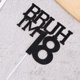 thumbnail image 4 of Cake Topper Penitue Brush I'm 18 Black Glitter Fiesta de cumpleaños, 4 of 7
