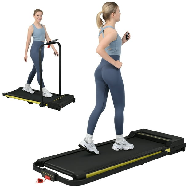 Euroco 2 in 1 Under Desk Treadmill Foldable Running Walking Pad 2.5HP