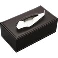 thumbnail image 1 of Funda para caja de pañuelos con base magnética, dispensador de servilletas de piel sintética moderno e impermeable para el hogar, la oficina y el coche, color marrón atigrado, tamaño grande, diseño, 1 of 8