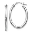 thumbnail image 1 of White Sterling Silver Earring Hoop Women'S 27 mm 31.6, 1 of 3