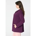 thumbnail image 3 of Roaman's Women's Plus Size Comfort+ Fleece Zip Up Hoodie, 3 of 4