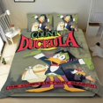 thumbnail image 1 of Count Duckula Conjunto de sábanas temático, trío de piezas, cómodo y amigable con la piel, diseño único, regalo de decoración para el hogar para familiares, amigos y fans,173cm *218cm, 1 of 6