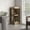 Oak, variant on 46" 3-Tier Bar Cabinet with Corner Design / Efficient Use of Space, Well-Arranged Bottles in Dining Room