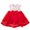 Red, variant on KAUOD Baby Girls Dress Little Heart Print Top Spliced Tutu Skirt Valentine's Day Love Bow Decoration Mesh Dresses