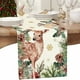 thumbnail image 5 of Decoración del hogar, camino de mesa navideño con copos de nieve y árboles, ideal para cocina y comedor, para fiestas en interiores y exteriores, 33 x 183 cm, de poliéster., 5 of 7