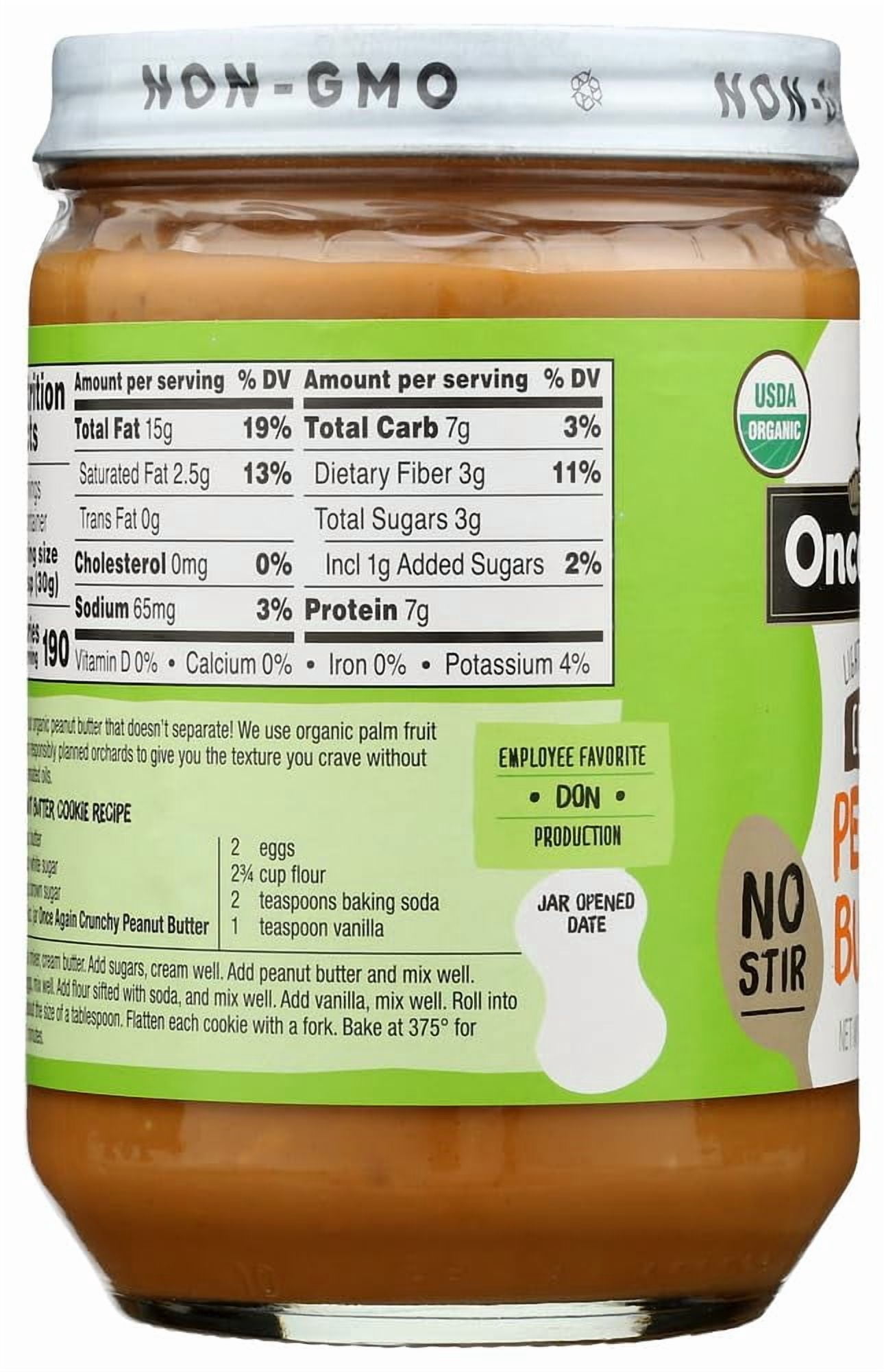 (6 Pack) Once Again Nut Butter Organic Crunchy Peanut Butter, 16 Oz