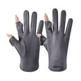 thumbnail image 3 of ZJXFGS Womens Sports Gloves Outdoor Cycling Work GlovesWomens Winter Gloves Waterproof Gloves Women Womens Gloves with Touchscreen Fingers Gray One Size, 3 of 3