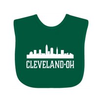 Inktastic Cleveland Ohio Skyline City Silhouette Boys or Girls Baby Bib
