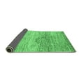 thumbnail image 2 of Ahgly Company Indoor Square Abstract Emerald Green Modern Area Rugs, 4' Square, 2 of 4