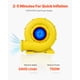 thumbnail image 3 of VEVOR Soplador de castillo inflable de 0,9 y 1 HP, 750 W, para castillo inflable comercial, 3 of 9