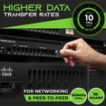 thumbnail image 5 of GearIT - Patch cable - RJ-45 (M) to RJ-45 (M) - 20 ft - UTP - CAT 6e - molded, snagless, stranded - black (pack of 5), 5 of 5