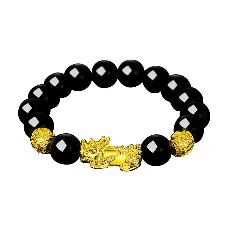 Buy feng shui black obsidian bracelet discount