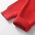 thumbnail image 7 of NAISIBABY Boys Girls Sweater, Crewneck Classic Long Sleeve Letter Embroidery Fall Knit Pullover Tops Red 5T, 7 of 7