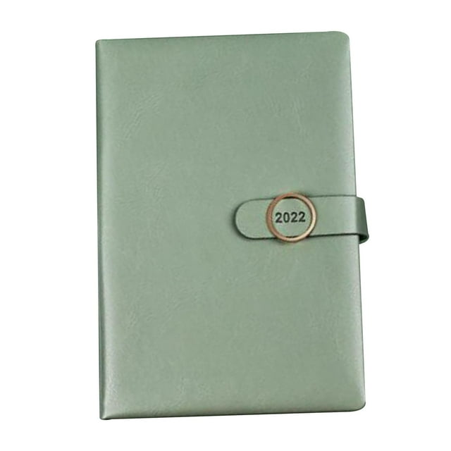 Cuaderno A5 Zulema de negocios organizador de carpetas para diario de estudiantes Verde Planificador del año académico