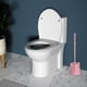 thumbnail image 5 of Cepillo de inodoro con mango largo | Juego de cepillos de limpieza para baño con cerdas suaves y base de pared | Diseño de plástico duradero para una limpieza profunda del inodoro | Fácil, 5 of 8