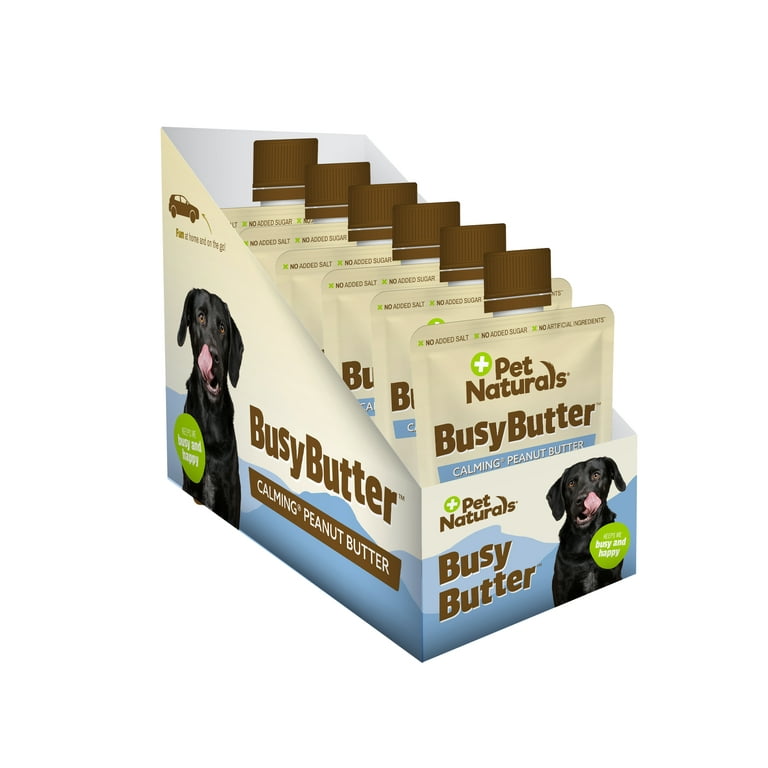 Pet Naturals Busybutter Calming Peanut Butter for Dogs, Stress and Anxiety  Support, 1.5 oz.