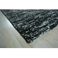 thumbnail image 6 of EORC Black Hand-Knotted Wool Contemporary Natural Modern Wool Flat Area Rug, 6 of 22