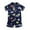 Dark Blue, variant on Odeerbi Pajamas Toddler Kids Baby Boys Dinosaur Sleepwear T shirt Shorts Clothes Set
