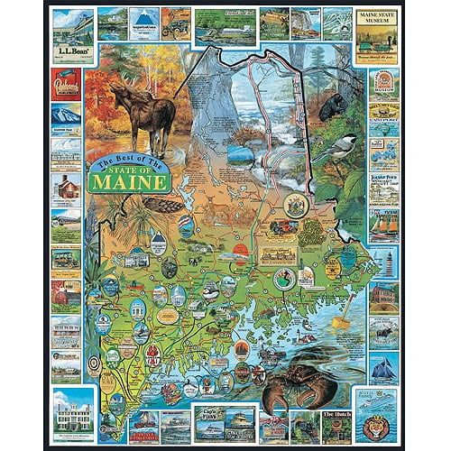 White Mountain Puzzles Best of Maine Puzzle, 1000 Pieces